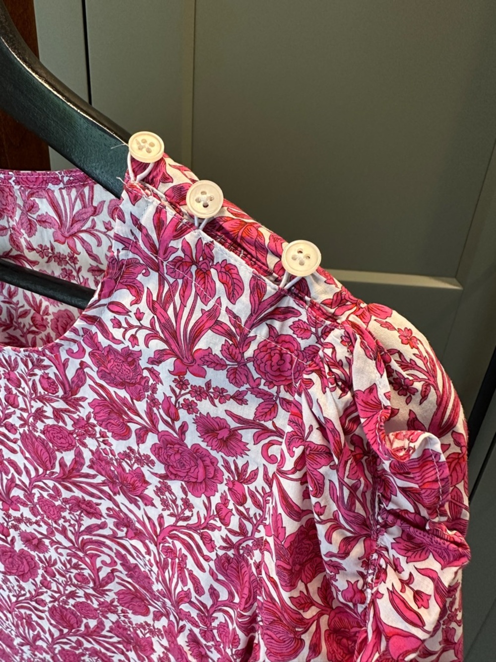 J. Crew Liberty of London Pink Floral Puff-Sleeve Sambourne Blouse - Picture 6 of 7